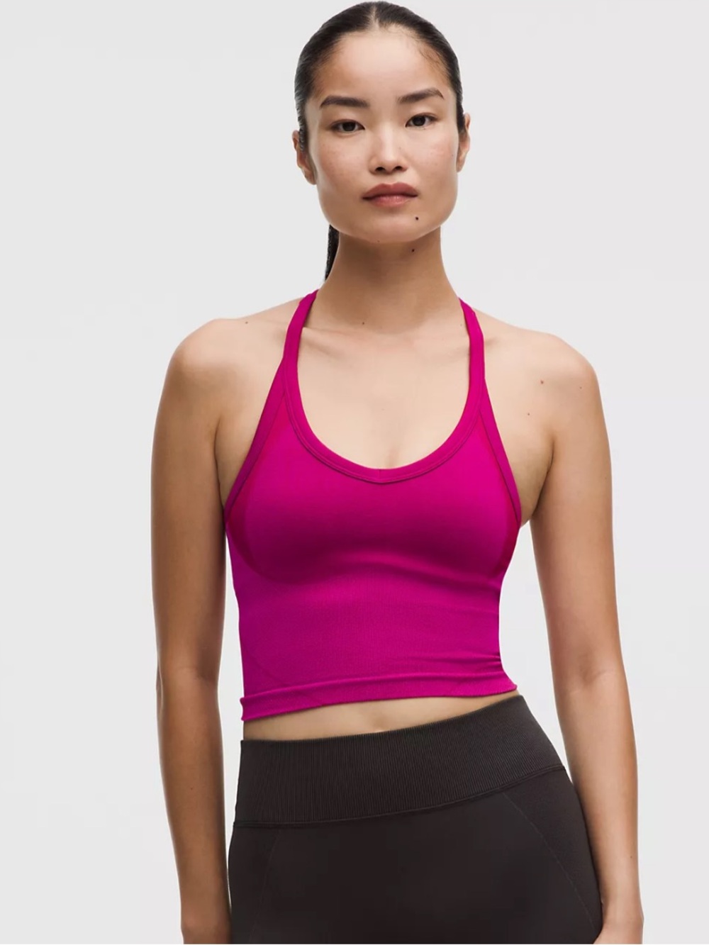 Lululemon Get Low Cross-Back Training Tank Top Size Large Pink